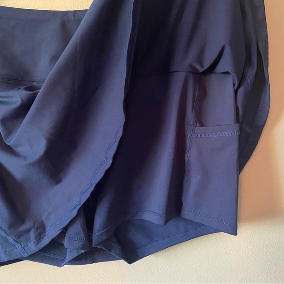 Cute High Waisted Pleated Tennis Golf Skort / Skirt w Built-in Shorts, XL/12 - Picture 9 of 11